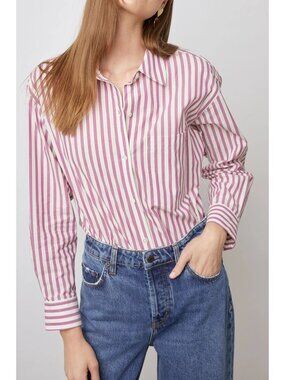 Rails Arlo Shirt S Size Small Cali Stripe Button Front Long Sleeve Career Office
